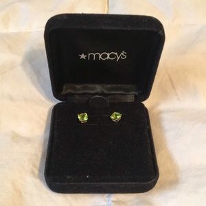 Gold and Peridot Earrings